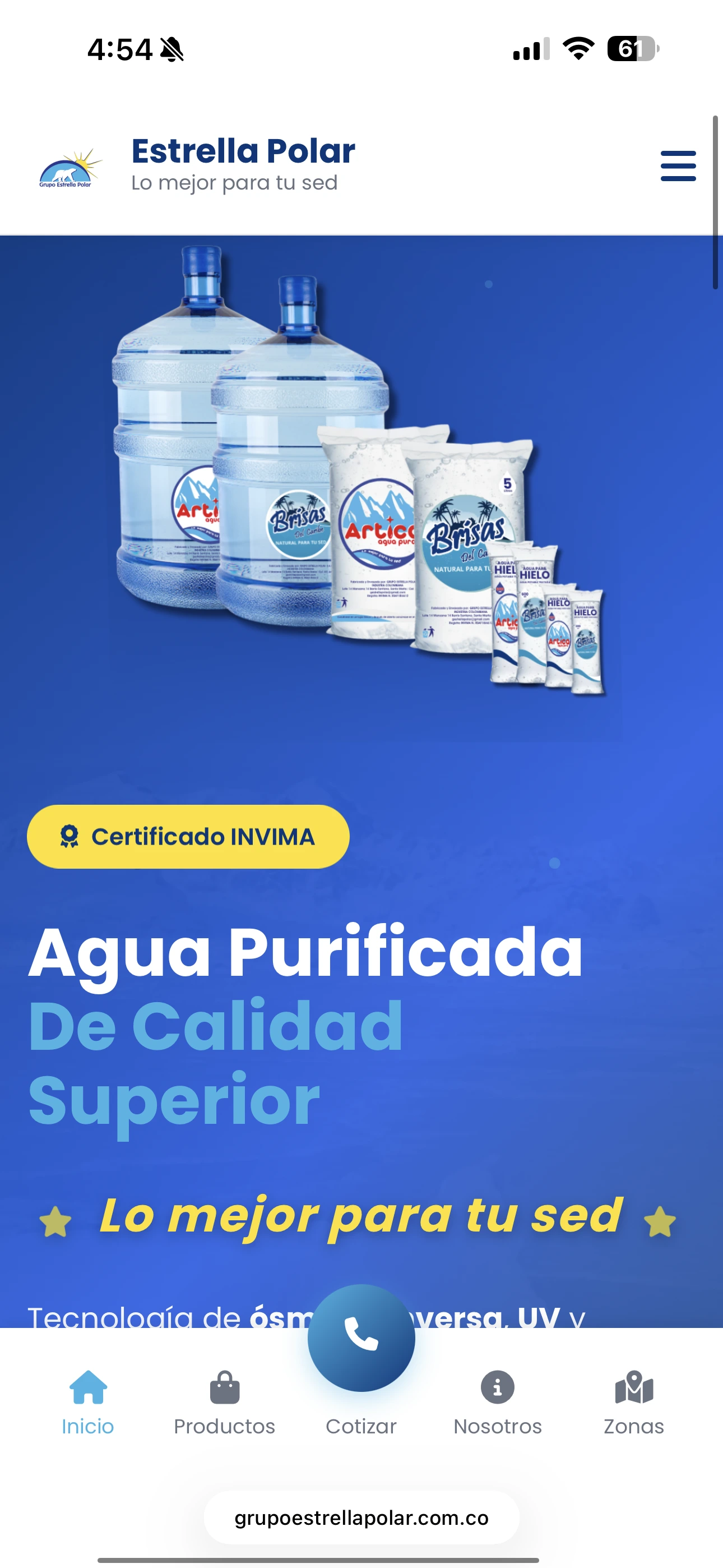 Grupo Estrella Polar - Agua purificada premium